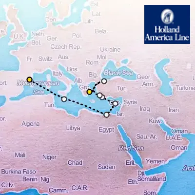 September 20th, 2025  - Eastern Mediterranean: Egypt & Istanbul Overnight on the Holland America Nieuw Statendam