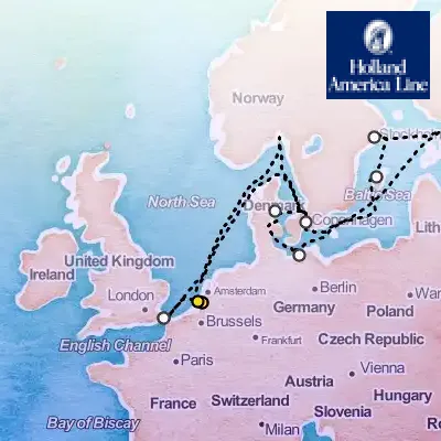 June 27th, 2026  - Baltic & Scandinavian Capitals Cruise, With History Channel on the Holland America Nieuw Statendam