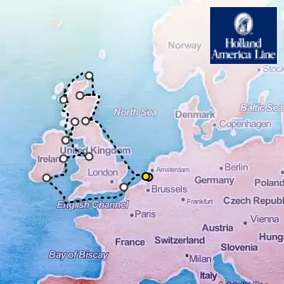 May 1st, 2027  - Wild British Isles: Glasgow Evening Stay Cruise on the Holland America Nieuw Statendam