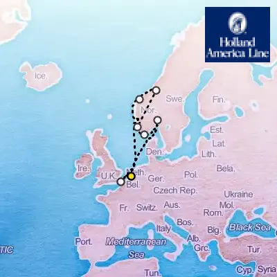 September 19th, 2026  - Spectacular Scenic Cruising with History Channel on the Holland America Nieuw Statendam