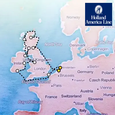 August 22nd, 2026  - Wild British Isles, United Kingdom & Ireland Cruise on the Holland America Nieuw Statendam
