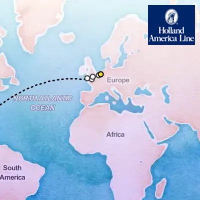 December 5th, 2027  - Cultural Crossing with Brugge, Normandy & England on the Holland America Nieuw Statendam