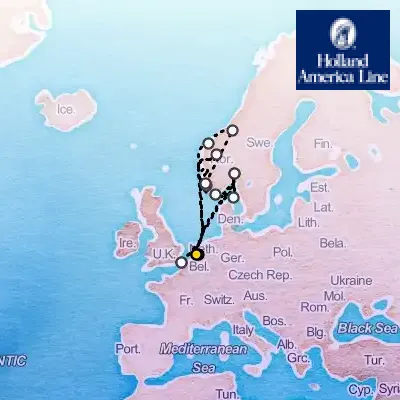 September 12th, 2026  - Fjords Of Norway Collectors' Voyage on the Holland America Nieuw Statendam