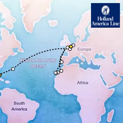 April 4th, 2026  - Transatlantic & Canary Islands Collectors' Voyage on the Holland America Nieuw Statendam