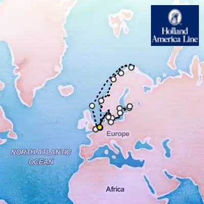 June 13th, 2026  - Arctic Circle & Baltic Capitals Collectors' Voyage on the Holland America Nieuw Statendam