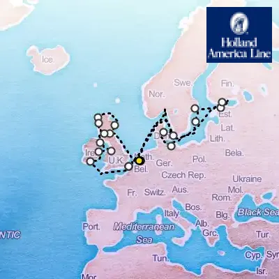 June 27th, 2026  - Baltic Capitals & British Isles Collectors' Voyage on the Holland America Nieuw Statendam