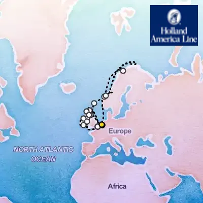 May 15th, 2027  - Arctic Circle & British Isles, With History Channel on the Holland America Nieuw Statendam