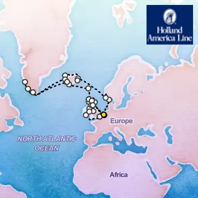 July 11th, 2026  - Solar Eclipse Collectors' Voyage, Northern Europe on the Holland America Nieuw Statendam