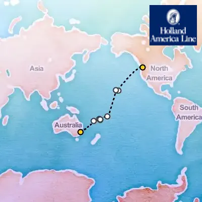 October 12th, 2025  - South Pacific Crossing Cruise on the Holland America Noordam