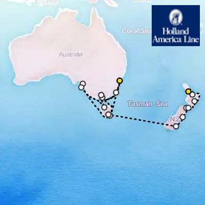 December 20th, 2026  - South Australia & New Zealand Holiday on the Holland America Noordam