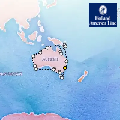 November 15th, 2026  - Legendary Australia Circumnavigation on the Holland America Noordam