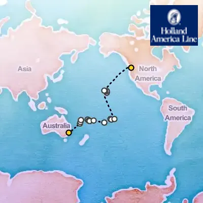 March 15th, 2026  - South Pacific Crossing on the Holland America Noordam