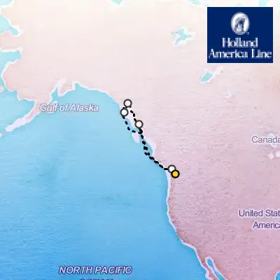 May 10th, 2026  - Alaska Explorer Cruise on the Holland America Noordam