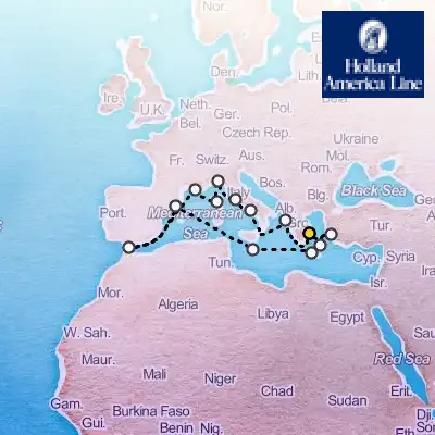 July 3rd, 2027  - Naples Overnight & Rivieras Cruise on the Holland America Oosterdam
