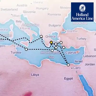 June 28th, 2026  - Ultimate Mediterranean Splendor Collectors' Voyage on the Holland America Oosterdam