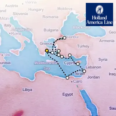 October 3rd, 2026  - Egypt, Greece & Istanbul Collector's Voyage on the Holland America Oosterdam