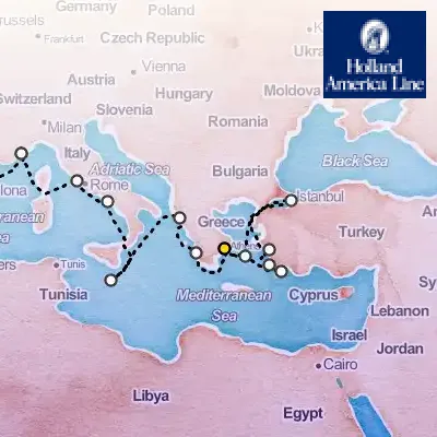October 14th, 2026  - Adriatic Splendor Collectors' Voyage on the Holland America Oosterdam