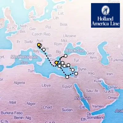 September 23rd, 2026  - Croatia, Greece, Istanbul & Egypt Collectors' Voyage on the Holland America Oosterdam
