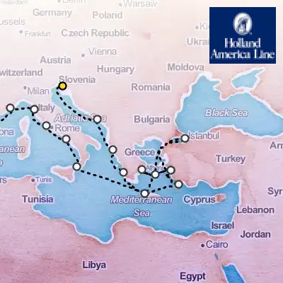 April 22nd, 2026  - Italy & Greece & Dalmatian Coast Collectors' Voyage on the Holland America Oosterdam
