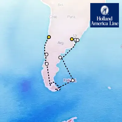 December 19th, 2026  - South America & Antarctica Holiday Cruise on the Holland America Oosterdam