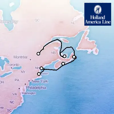 July 18th, 2026  - Canada & New England Collector's, Maritimes & Montreal on the Holland America Volendam