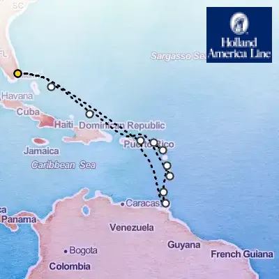 December 21st, 2025  - Eastern Caribbean Holiday Cruise: Antilles & Private Island on the Holland America Volendam
