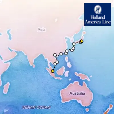 March 24th, 2026  - Grand World Voyage on the Holland America Volendam