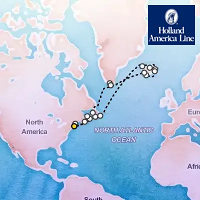 June 20th, 2026  - Legendary Canada, Greenland & Iceland Cruise on the Holland America Volendam