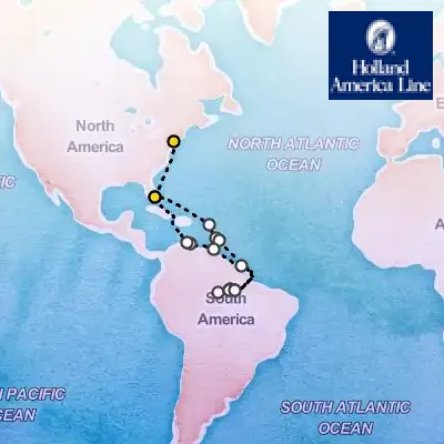 November 21st, 2025  - Amazon Explorer Cruise on the Holland America Volendam