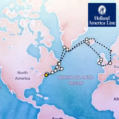July 17th, 2027 - Cruise from Boston on the Holland America Volendam