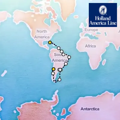 January 4th, 2026  - Grand World Voyage on the Holland America Volendam