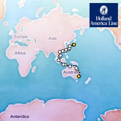March 7th, 2026  - Grand World Voyage on the Holland America Volendam