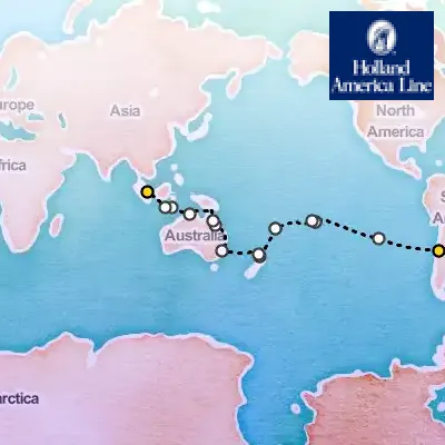 February 10th, 2026  - Grand World Voyage on the Holland America Volendam