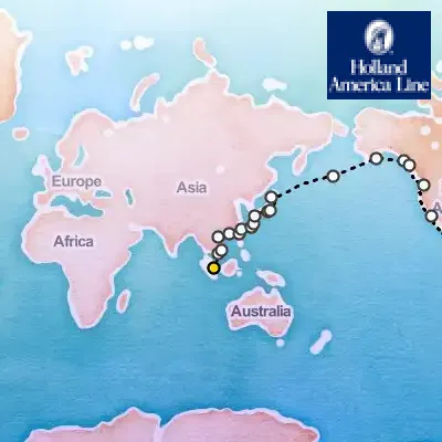 March 24th, 2026  - Grand World Voyage on the Holland America Volendam