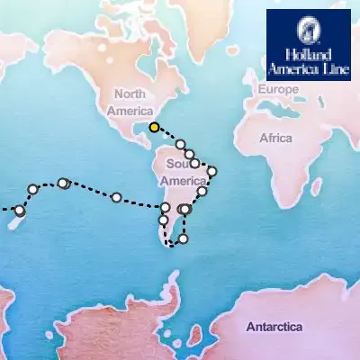 January 4th, 2026  - Grand World Voyage on the Holland America Volendam