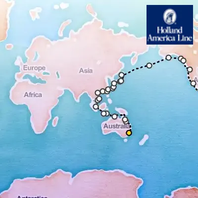 March 7th, 2026  - Grand World Voyage on the Holland America Volendam