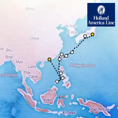 February 1st, 2026  - The Philippines, Taiwan & Japan Cruise on the Holland America Westerdam