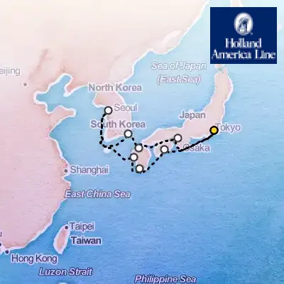 March 15th, 2026  - Japan & South Korea Discovery on the Holland America Westerdam