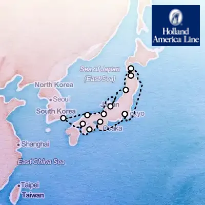 September 27th, 2026  - Circle Japan Cruise on the Holland America Westerdam