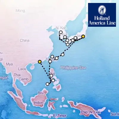 March 1st, 2026  - Philippines & Taiwan & Circle Japan Collector on the Holland America Westerdam