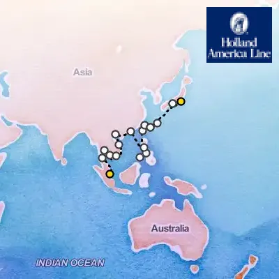 January 18th, 2026  - Far East & Japan & The Philippines Collector Voyage on the Holland America Westerdam