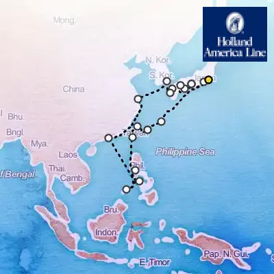 February 15th, 2026  - The Philippines, China & Japan Collector Cruise on the Holland America Westerdam