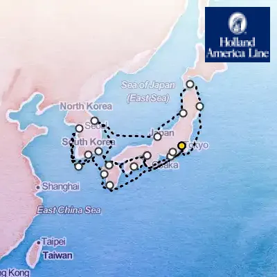 October 11th, 2026  - Circle Japan & South Korea Discovery on the Holland America Westerdam