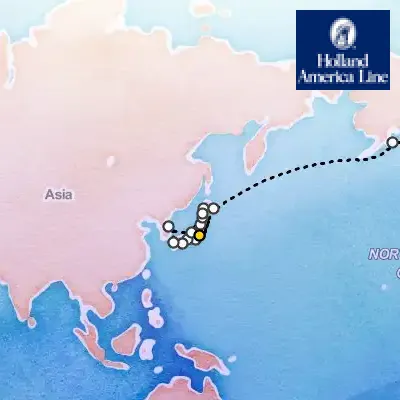April 11th, 2027  - Japan & North Pacific Crossing Collector on the Holland America Westerdam