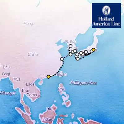 October 24th, 2026  - Japan & South Korea & China Discovery on the Holland America Westerdam