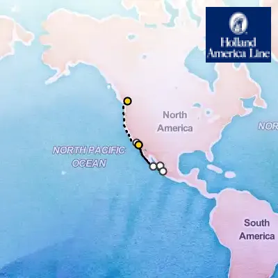 April 25th, 2026  - Mexican Riviera & Pacific Coast Cruise on the Holland America Zaandam