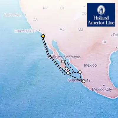 April 18th, 2026  - Mexican Riviera & Baja Peninsula Cruise on the Holland America Zaandam