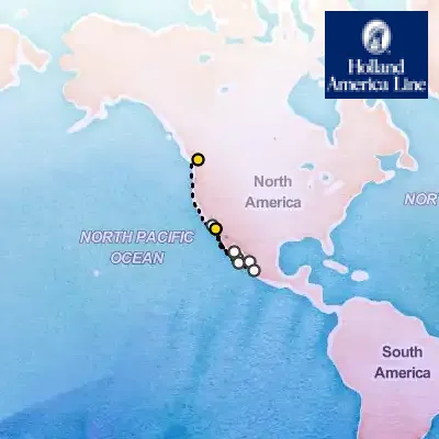 April 18th, 2026  - Baja Peninsula, Mexican Riviera & Pacific Coast Cruise on the Holland America Zaandam