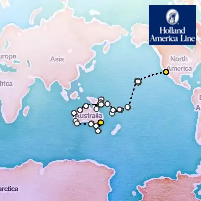 January 4th, 2026  - Grand Australia & New Zealand Cruise on the Holland America Zaandam