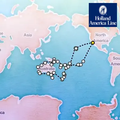 January 4th, 2026  - Grand Australia & New Zealand Cruise on the Holland America Zaandam